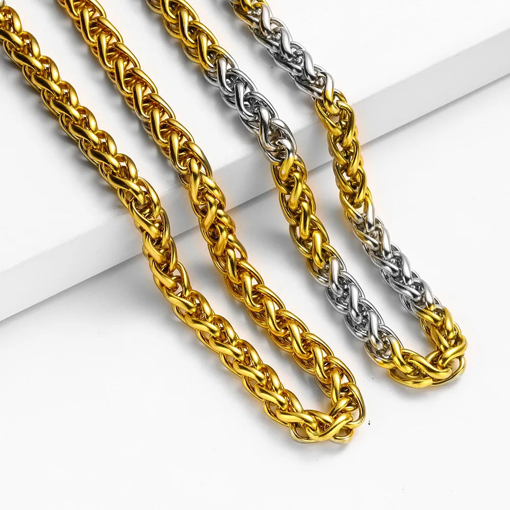 PENDRA Keelchain Minimalist 3mm Stainless Steel Chain Necklace