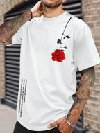 PENDRA Rose Alphabet Print T-Shirt