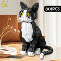 PENDRA Tabby Cat Black Building Set