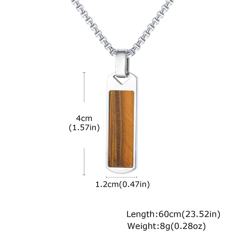 PENDRA Stone Natural Pendant Necklace