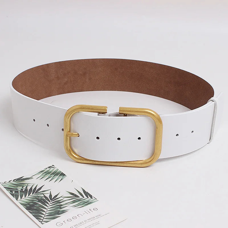 High-end Luxury Brands Women's Waist Belt 5.7CM Width Genuine leather Corset Belt Plus Size Cowhide Dress Jacket Waistband