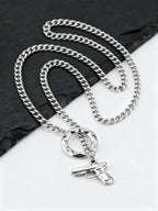 PENDRA Cuban Handcuffs Chain Necklace