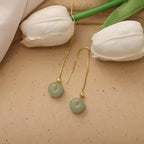 PENDRA Jade Hetian Ear Earrings