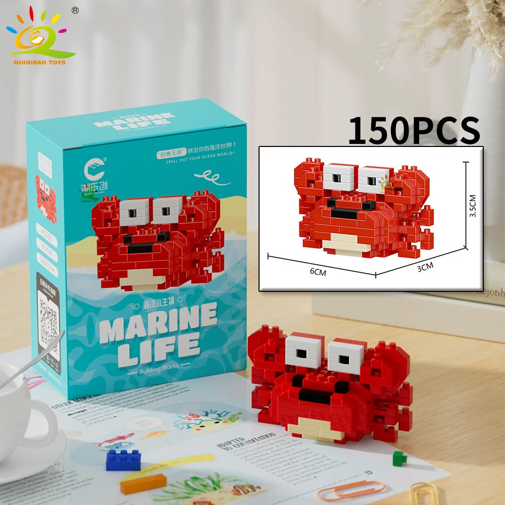 PENDRA Cute Shark Micro Building Set