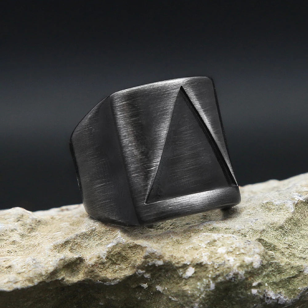 PENDRA Triangleforge Stainless Steel Triangle Ring