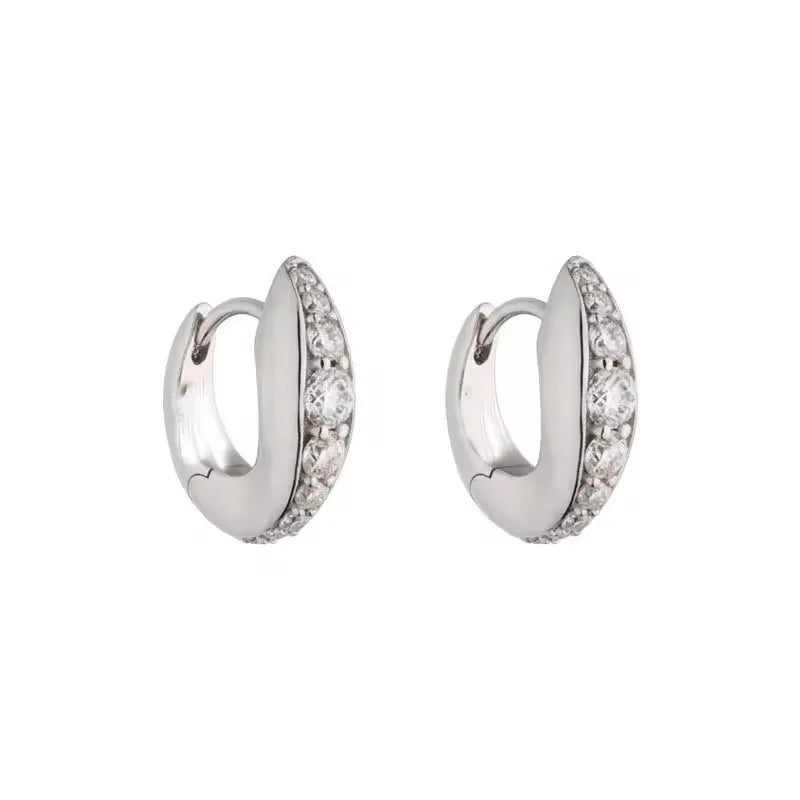 VENTFILLE 925 Sterling Silver  Starfish Hoop Earring for Women New Personality Trendy Starfish Earrings