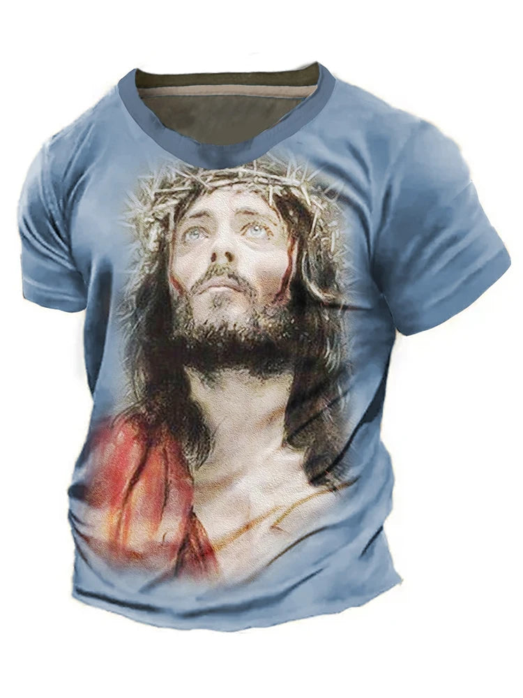 St. Joseph Tee "Ora Et Labora" Latin For "pray And Work" Men's Short Sleeve Tee Catholic T Shirts For Men Men's Casual T-shirt