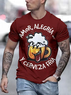 PENDRA Workout Training Loose Comfortable Printed Short Sleeve T-Shirt