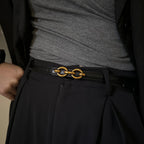 PENDRA Fayeyne Genuine Leather Elegant Slim Belt