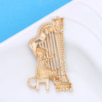 PENDRA Sparkling Music Cat Brooch