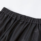 PENDRA High-Waist Drawstring Leather Pants