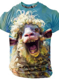 PENDRA Sports Abstract Cartoon T-Shirt