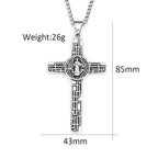 PENDRA Sacredcross Catholic Jesus Cross Pendant