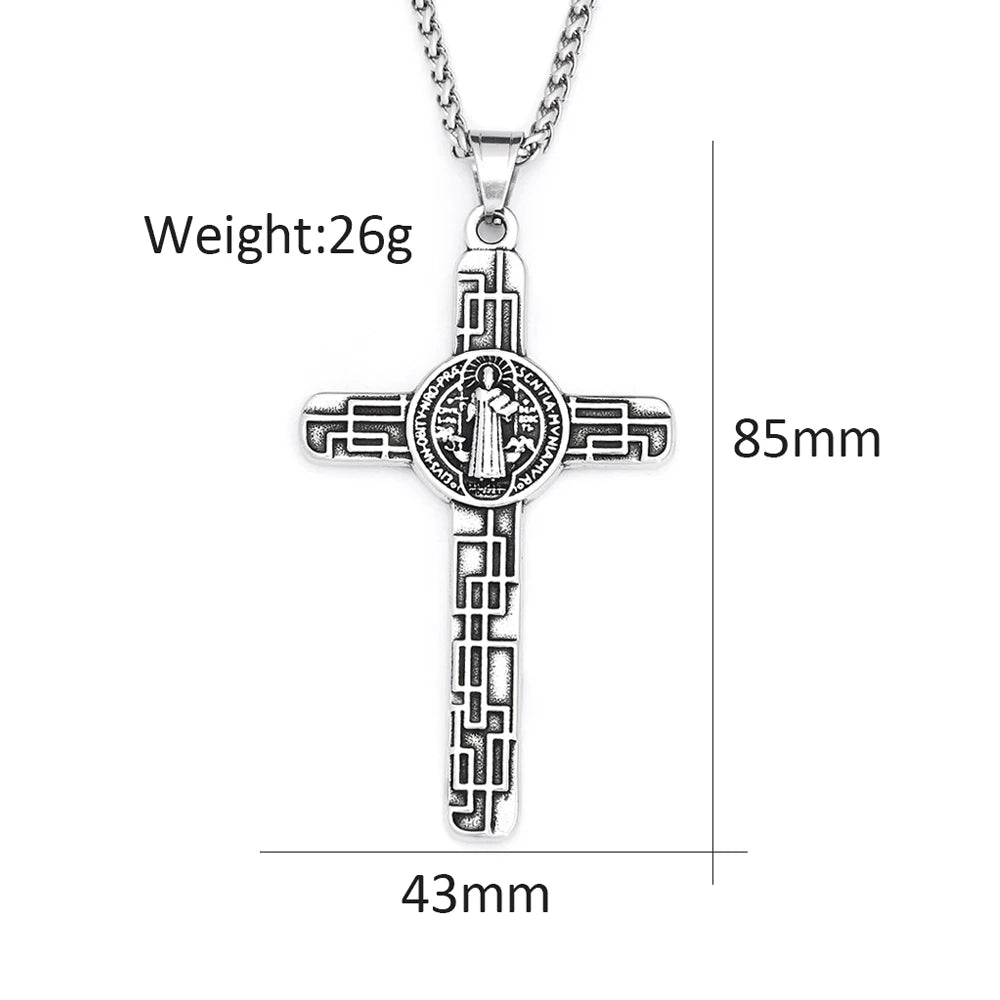 PENDRA Sacredcross Catholic Jesus Cross Pendant