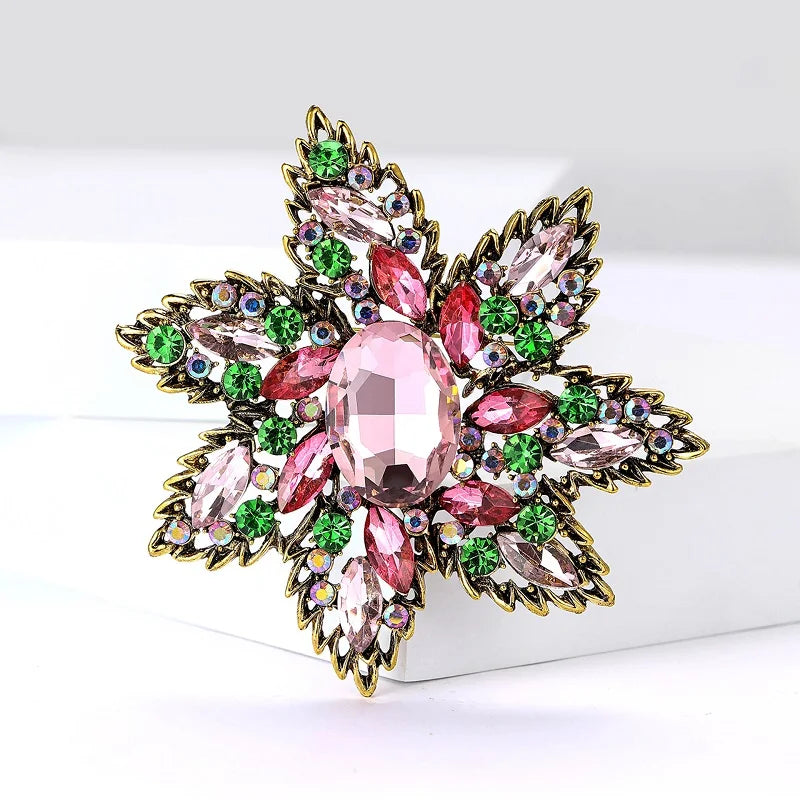 PENDRA Florielle3 Crystal Brooch
