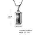 Stylish Men's Geometric Pendant Necklace for Men,314L Stainless Steel Square Pendant Necklace,Birthday Party Gift for Him Dad