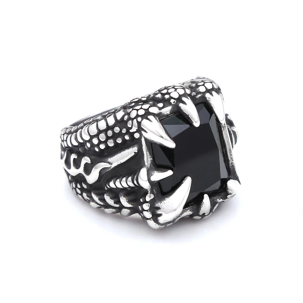 PENDRA Dragonclaw Gothic Stainless Steel Ring