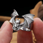 PENDRA Batwing 316L Stainless Steel Bat Ring