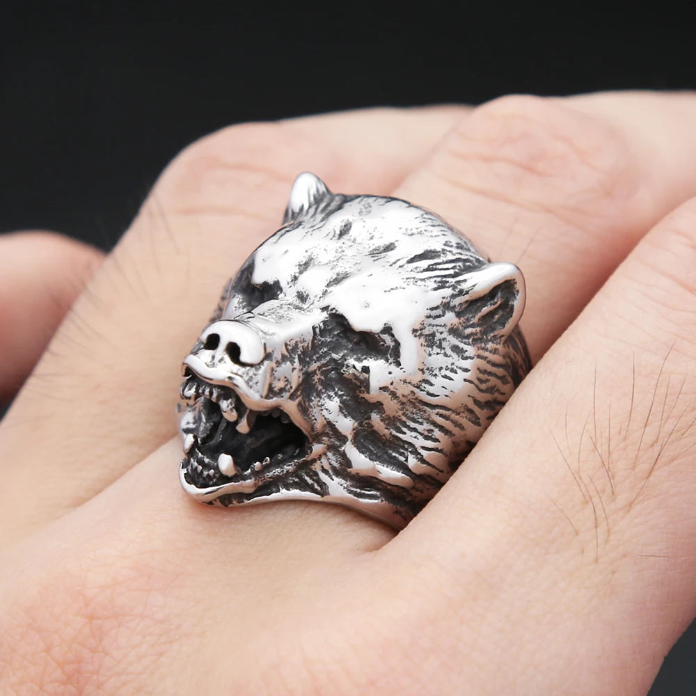 PENDRA Bearcrest Nordic Viking Bear Head Pendant