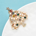PENDRA Noelara Luxury Pearl Christmas Tree Brooch