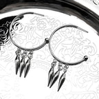 PENDRA Triplethorn Rivet Drop Earrings