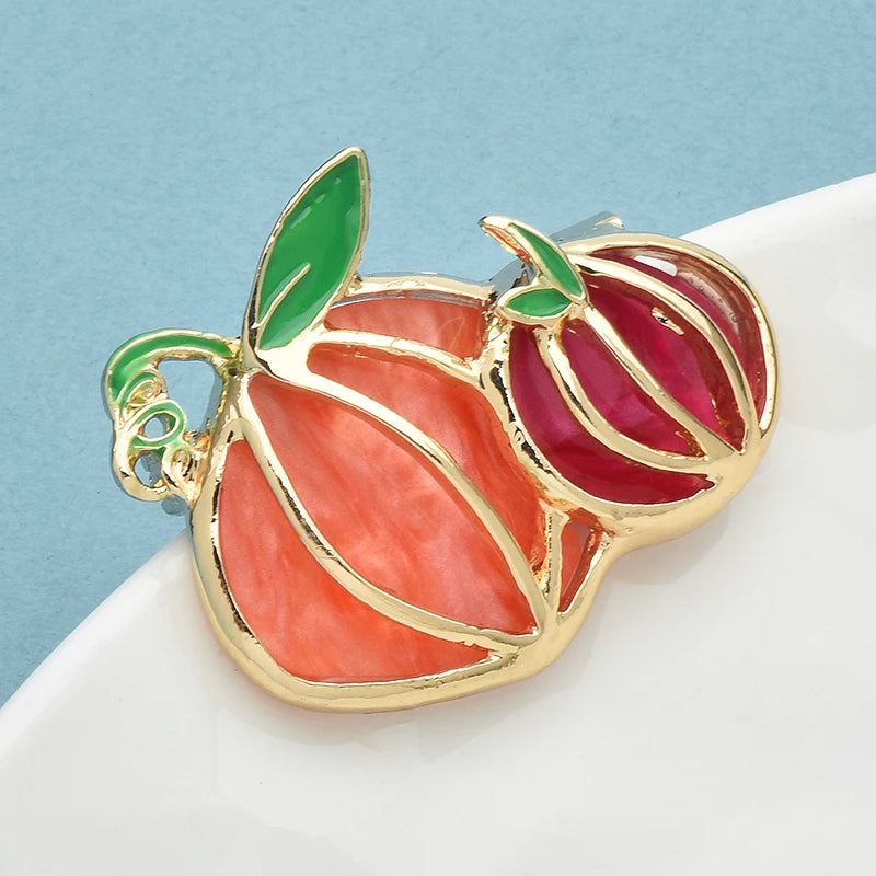 PENDRA Pumpkelle Halloween Pumpkin Brooch