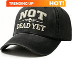 PENDRA Not Yet Embroidered Funny Vintage Cotton Dad Adjustable Baseball Cap