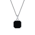 PENDRA Square Twisted Pendant Necklace