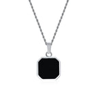 PENDRA Square Twisted Pendant Necklace