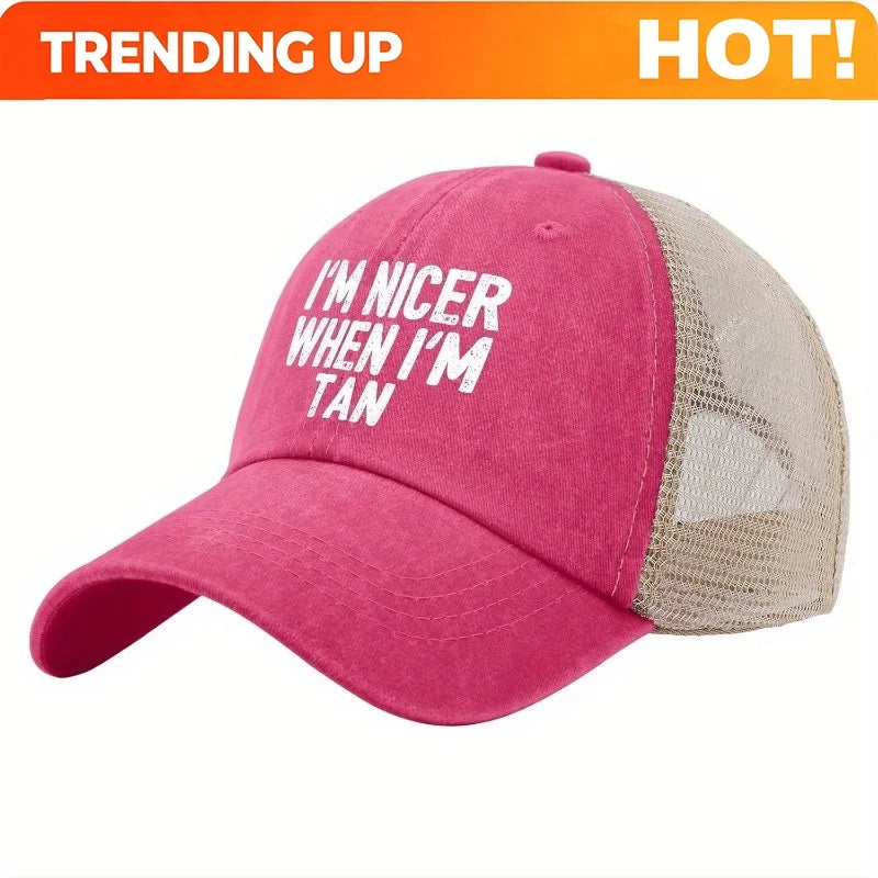 PENDRA Trucker Nicer When Tan Hat