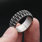 PENDRA Geometra Stainless Steel Geometric Ring