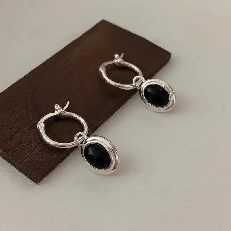 VENTFILLE 925 Sterling Silve Flower Hoop Earring for Women Line Hollow Out Minimalist Office Versatile Jewelry Gift Dropshipping