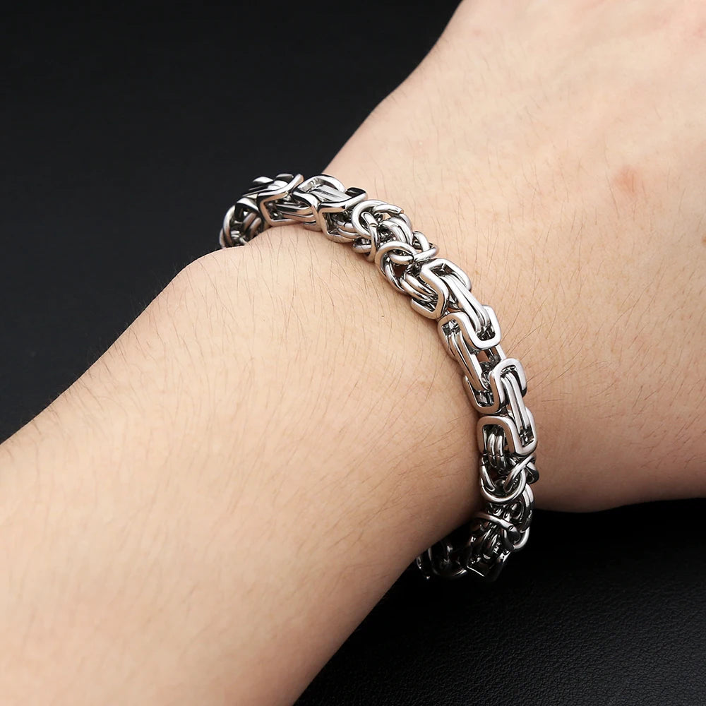 PENDRA Byzantium 8mm Stainless Steel Chain Bracelet