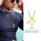 PENDRA Interlocking Triangle Pendant Necklace
