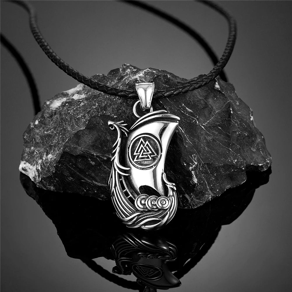 PENDRA Dragon Rune Viking Necklace