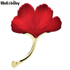 PENDRA Gingkoelle Soft-Paint Ginkgo Leaf Brooch