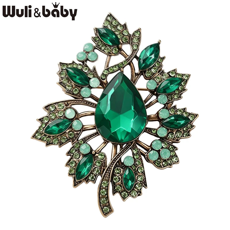 PENDRA Folia Vintage Leaf Brooch