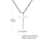 PENDRA Cross Plain Pendant Necklace