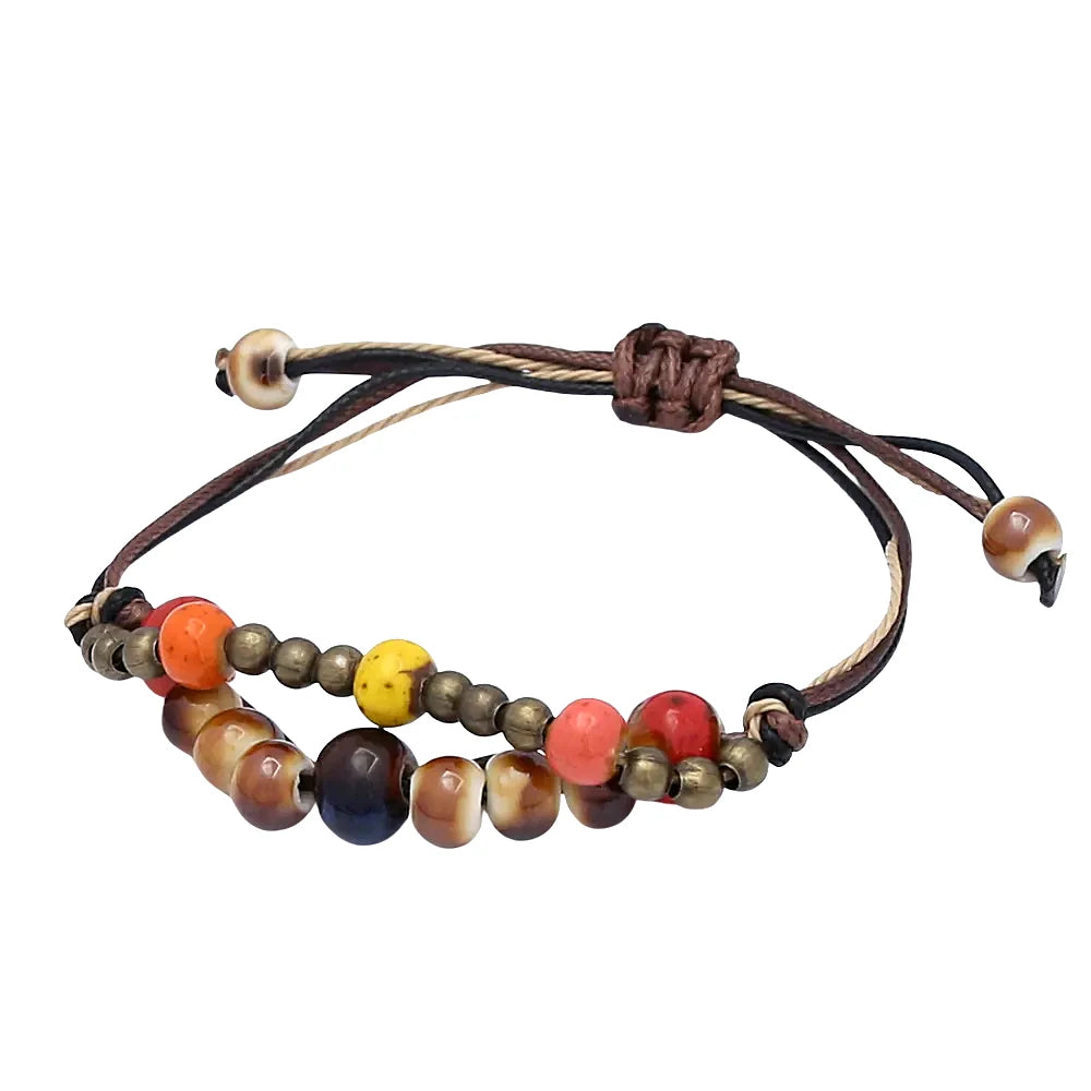 PENDRA Ceramica Vintage Ethnic Handmade Ceramic Bracelet