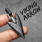 PENDRA Arrow Texture Steel Necklace
