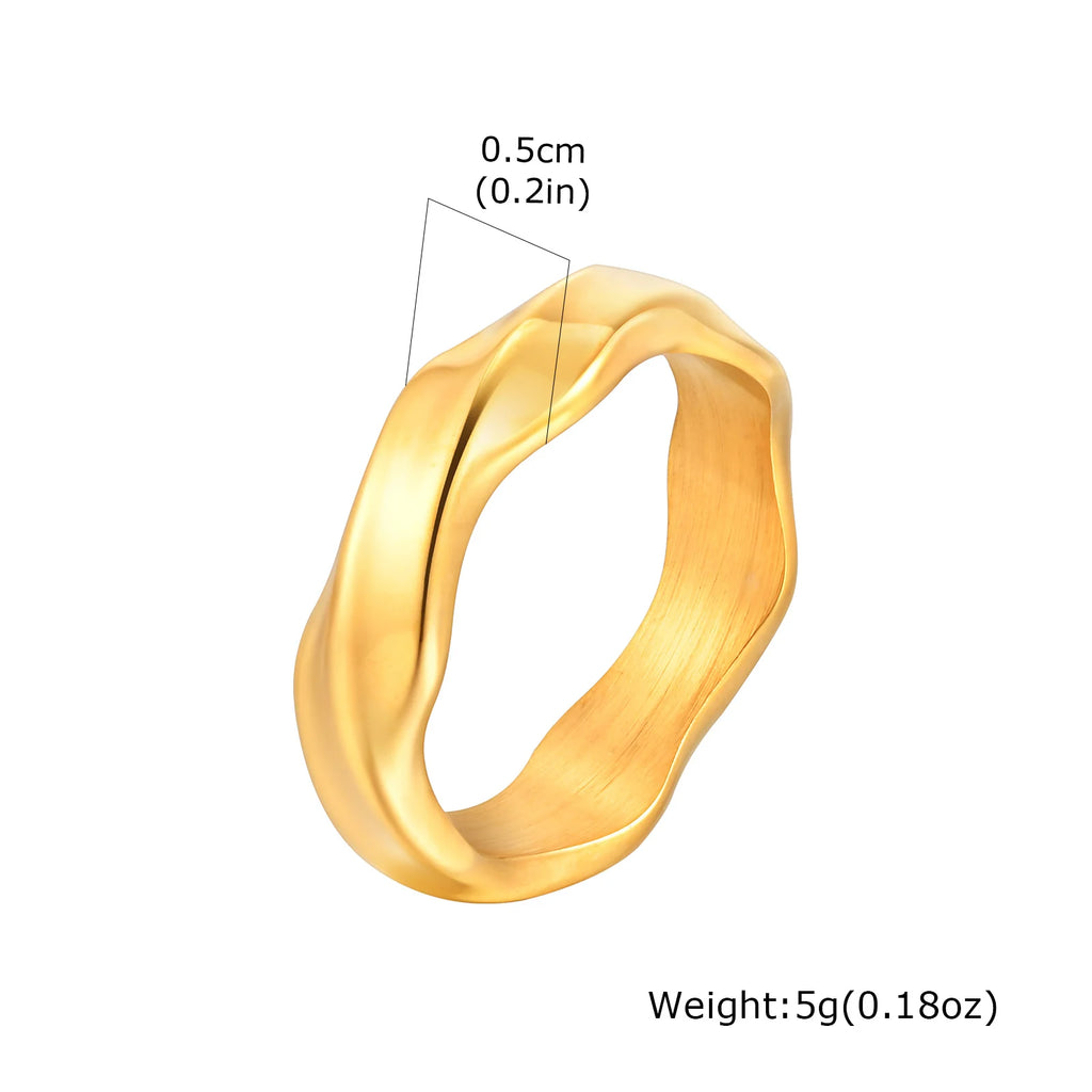 PENDRA Mobius Grey Love Steel Ring
