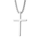 PENDRA Crosssilver Hip Hop Silver Cross Pendant Necklace