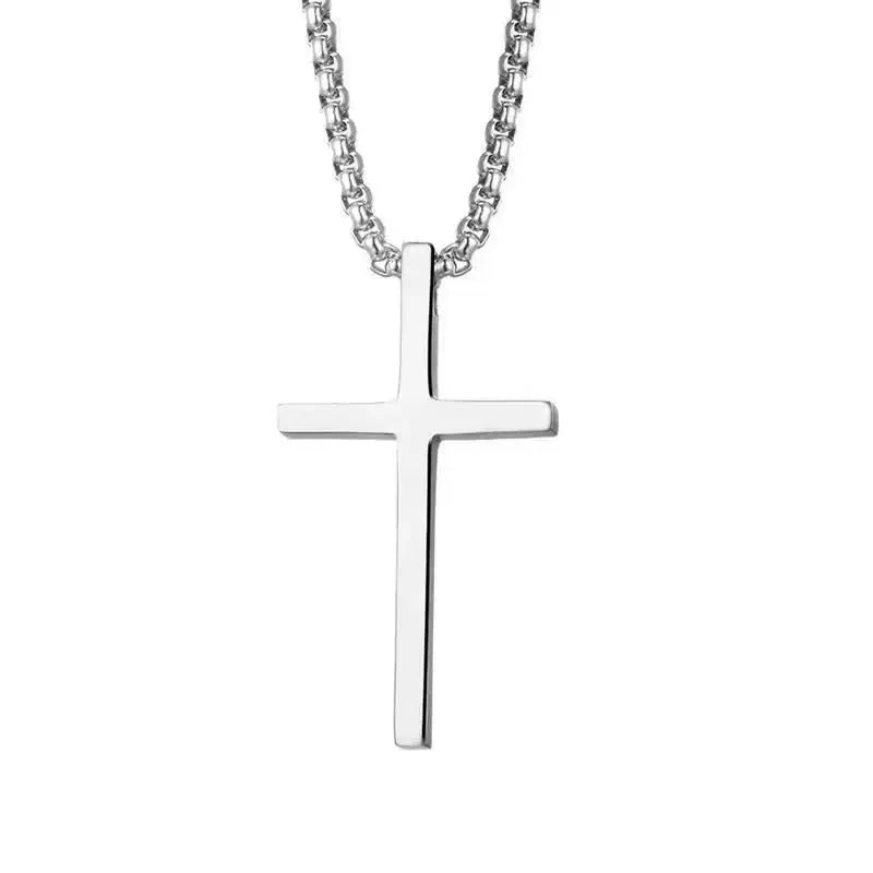PENDRA Crosssilver Hip Hop Silver Cross Pendant Necklace