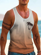 PENDRA Printed Sleeveless Palm T-Shirt