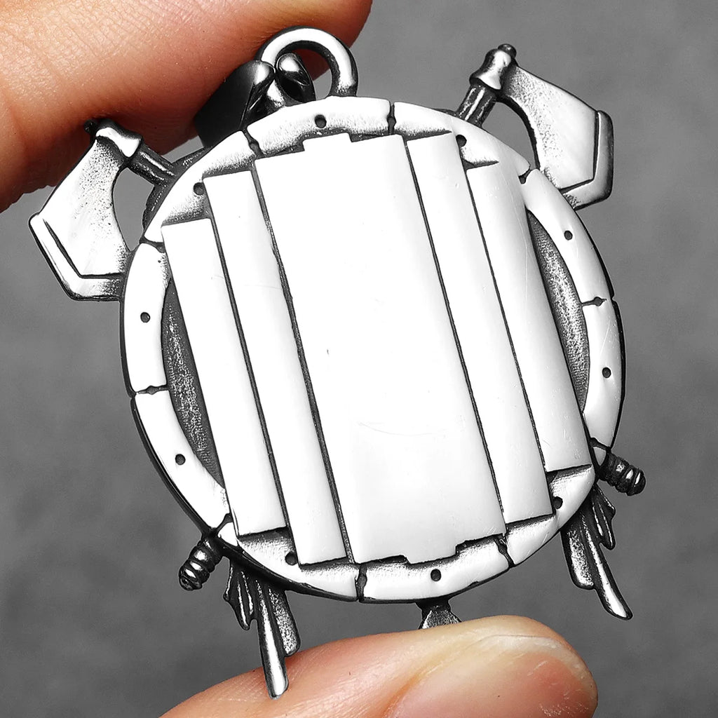 Viking Pirates Patron Saint Men Necklaces Stainless Steel Pendant Chain Women Punk Fashion Jewelry Accessories Gifts Wholesale