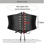 PENDRA Koraessa Leather Black Punk Corset Belt