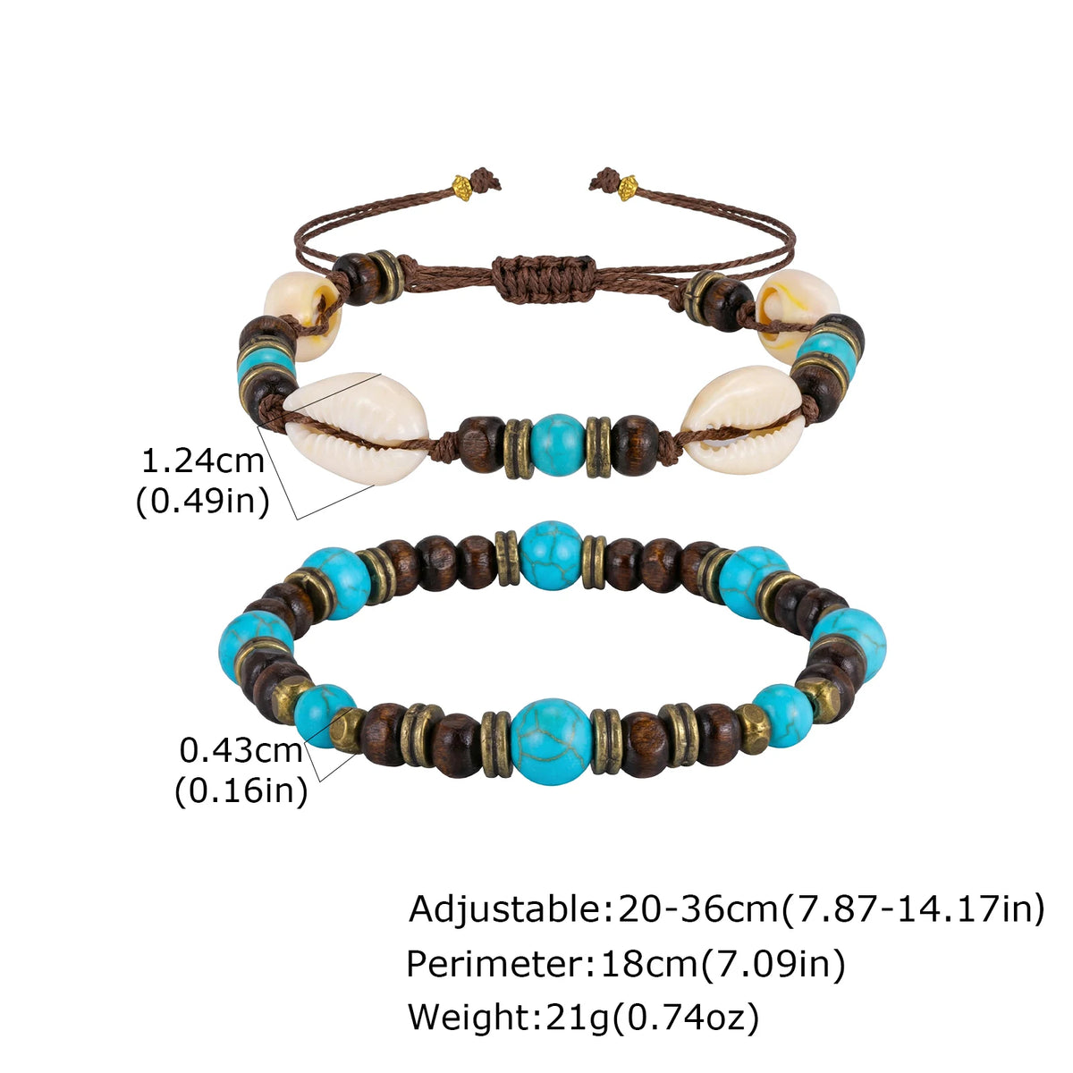 PENDRA Corrith Shell Bead Bracelet