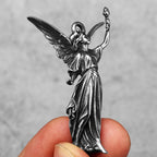 PENDRA Angel Statue Liberty Steel Necklace