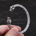 PENDRA Wolfcrest Vintage Viking Wolf Head Bracelet