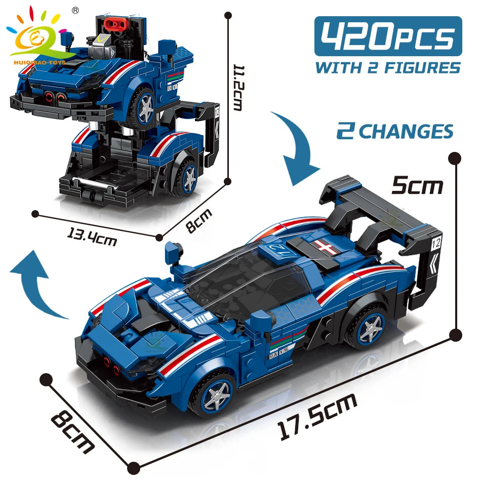 PENDRA Transfrom Racing Robot Building Set